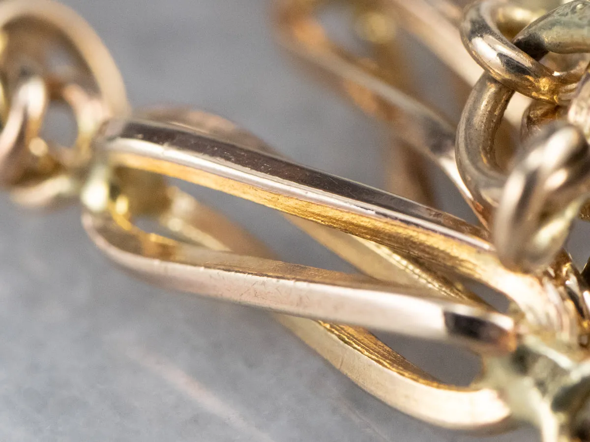 Fancy Gold Link Bracelet
