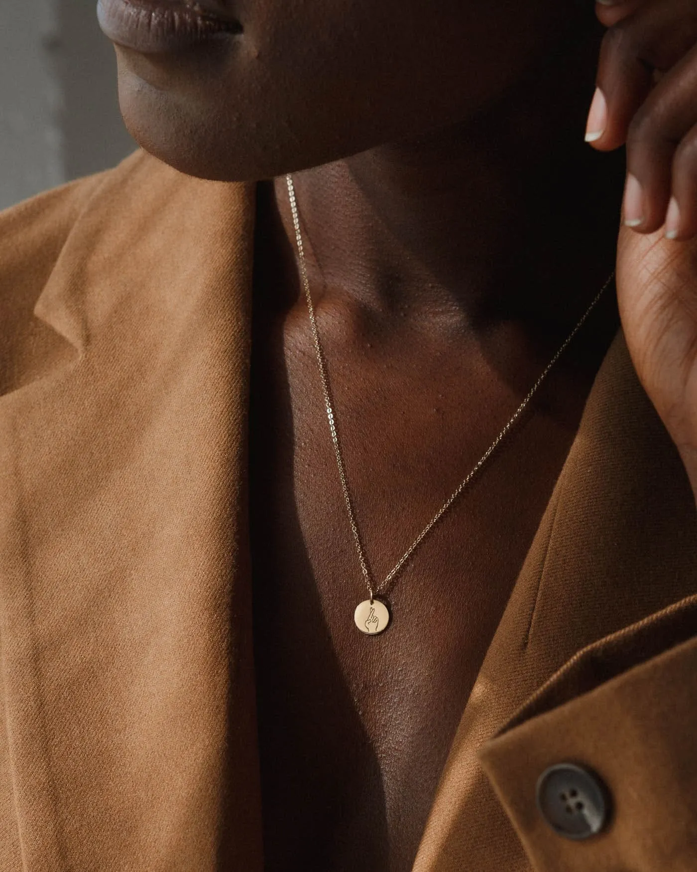 Fingers Crossed Necklace