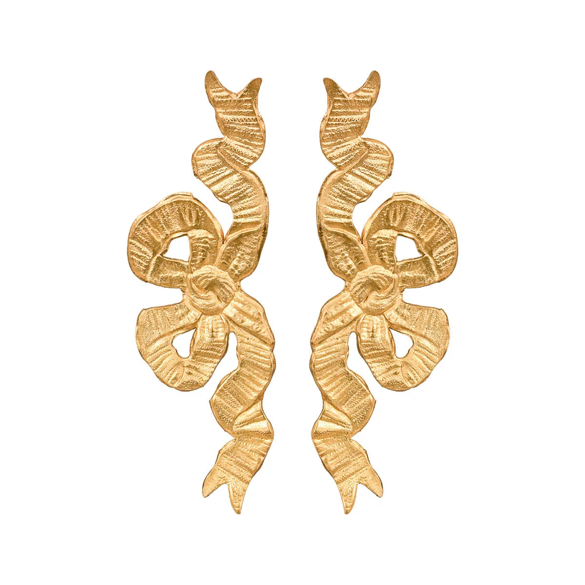 Gold Lisanne Bow Earrings