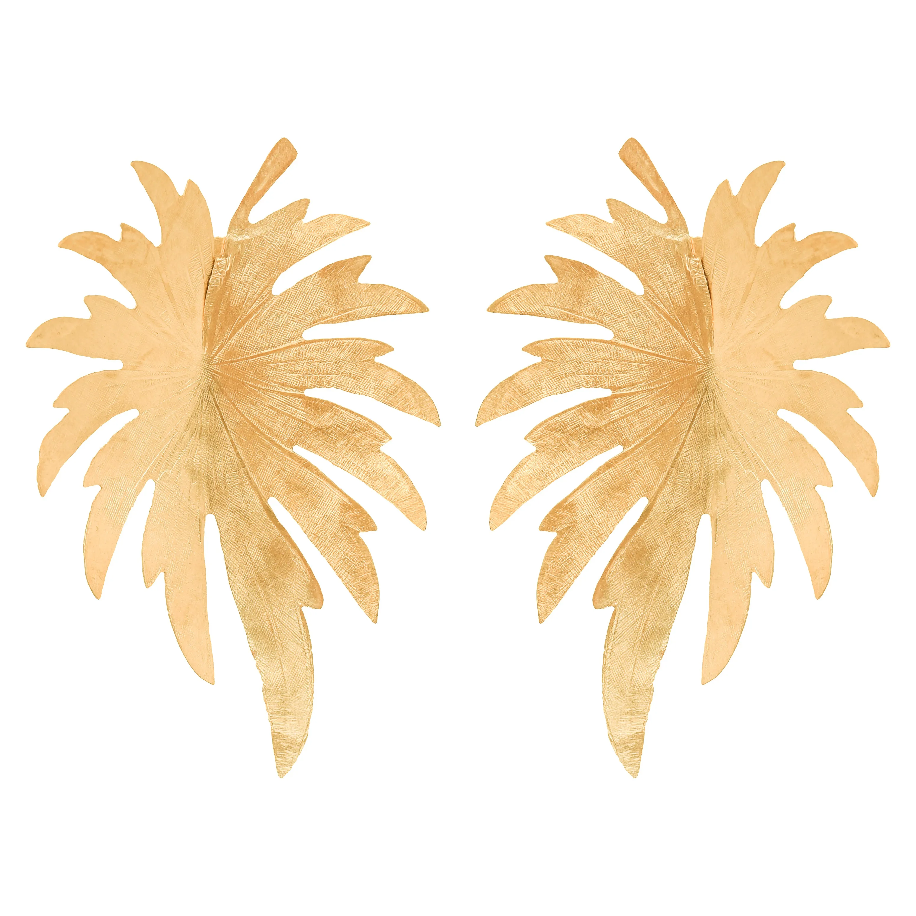 Gold Palm Earrings