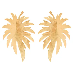 Gold Palm Earrings