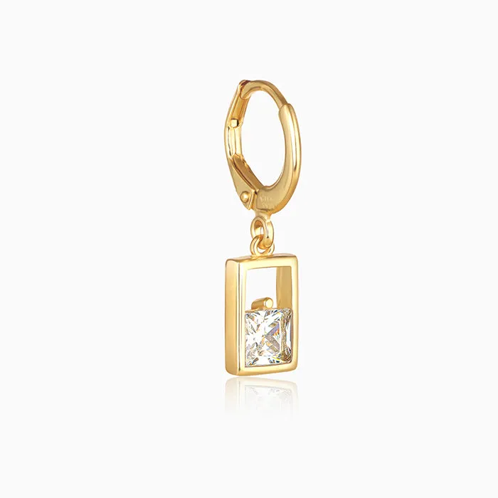 Golden Bask in Glory Hoop Danglers