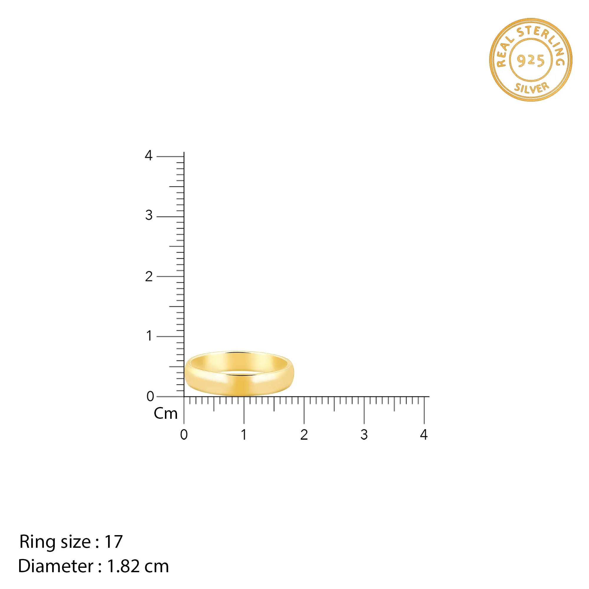 Golden Classic Band For Him