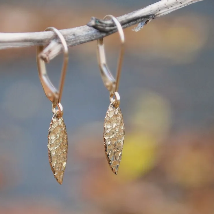 Golden Leaf Earrings
