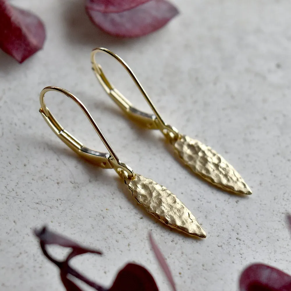 Golden Leaf Earrings