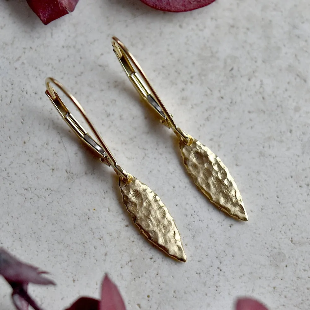 Golden Leaf Earrings