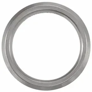 Half Round Titanium & 14K Yellow Inlay Band with Satin Finish