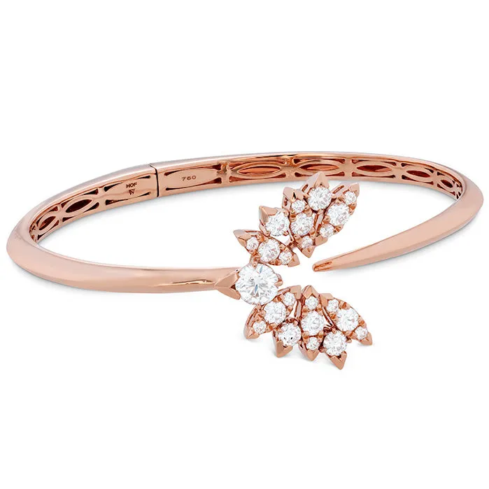 Hearts On Fire White Kites Bird Large Diamond Bangle