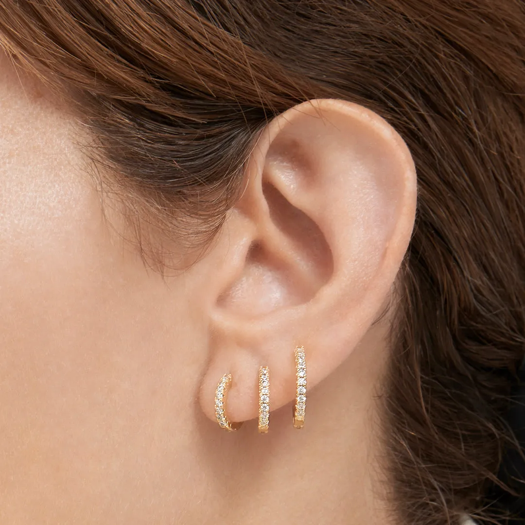 Huggie Hoop Earring Set