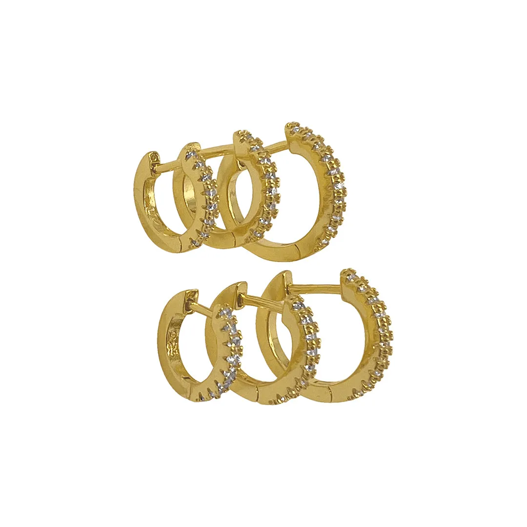 Huggie Hoop Earring Set