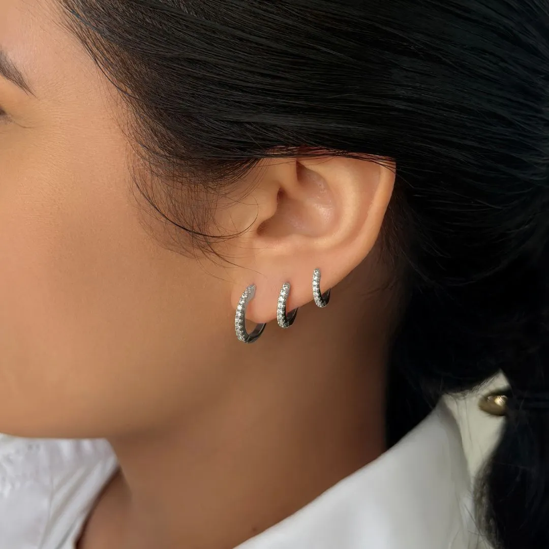 Huggie Hoop Earring Set