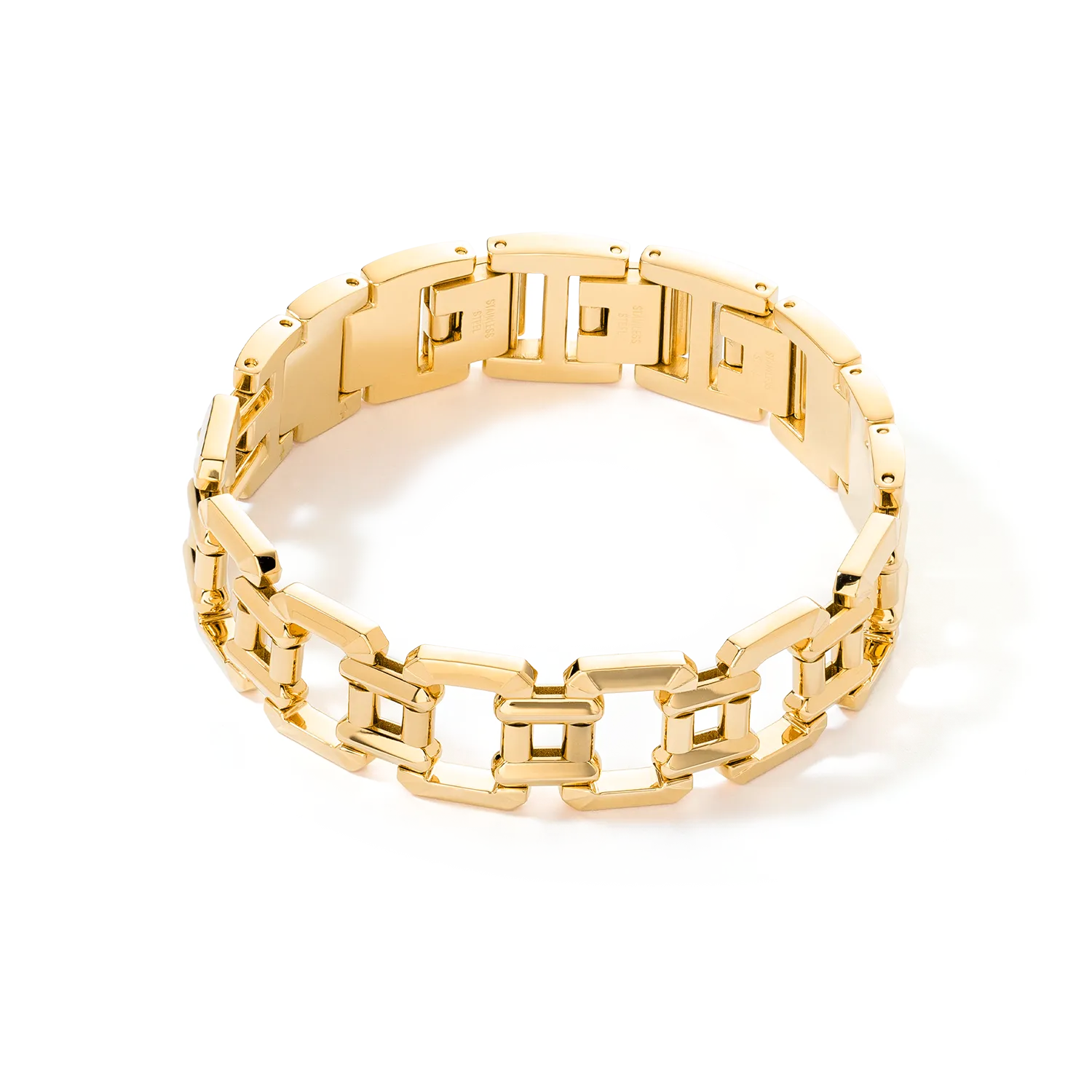 Jewellery bracelet stainless steel gold