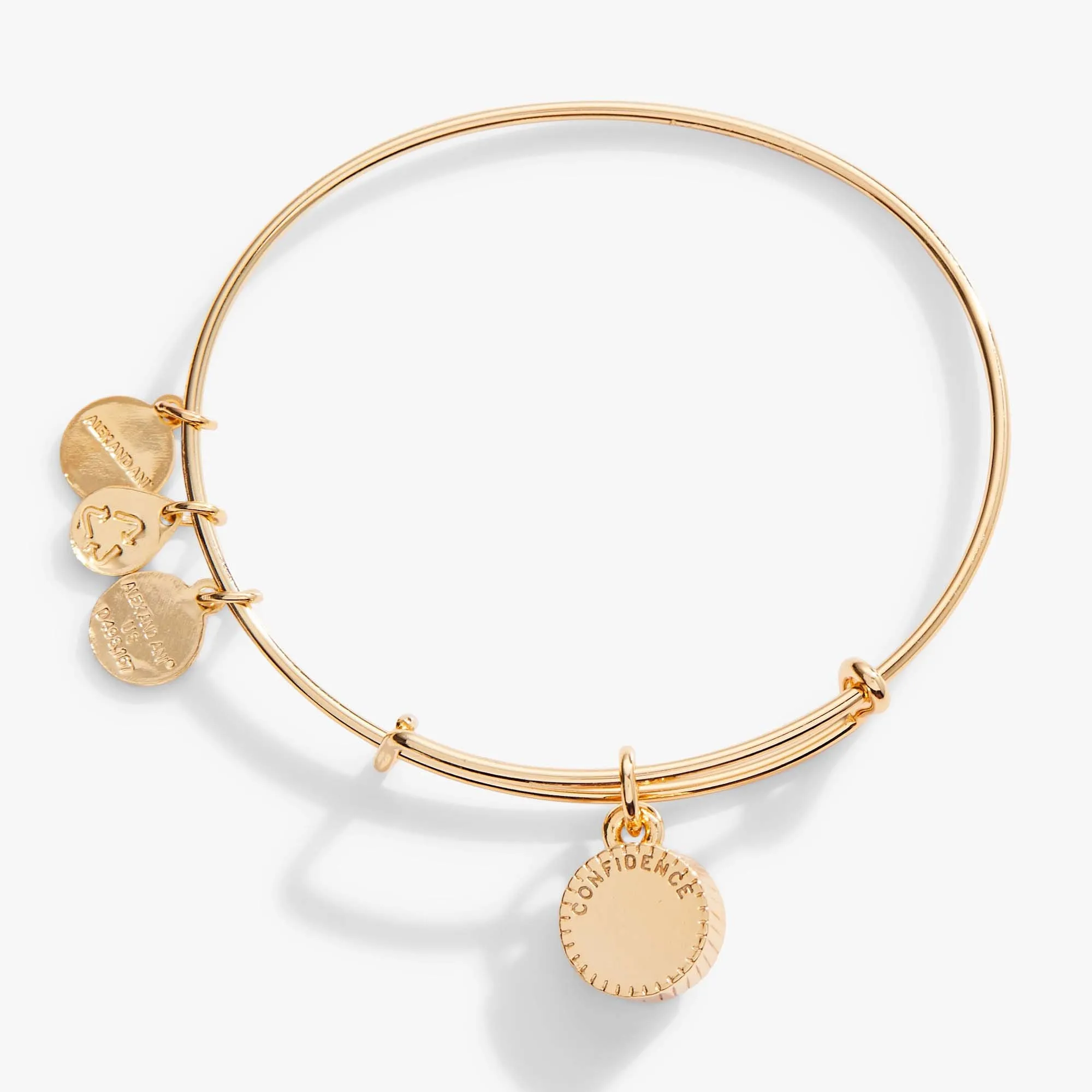 June Birthstone Charm Bangle, Light Amethyst