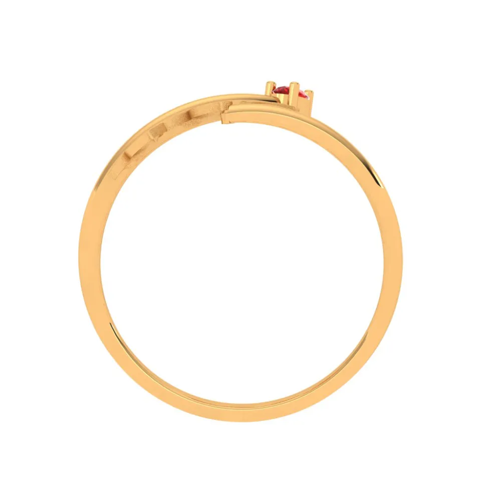 Leaf Motif Gold Ring
