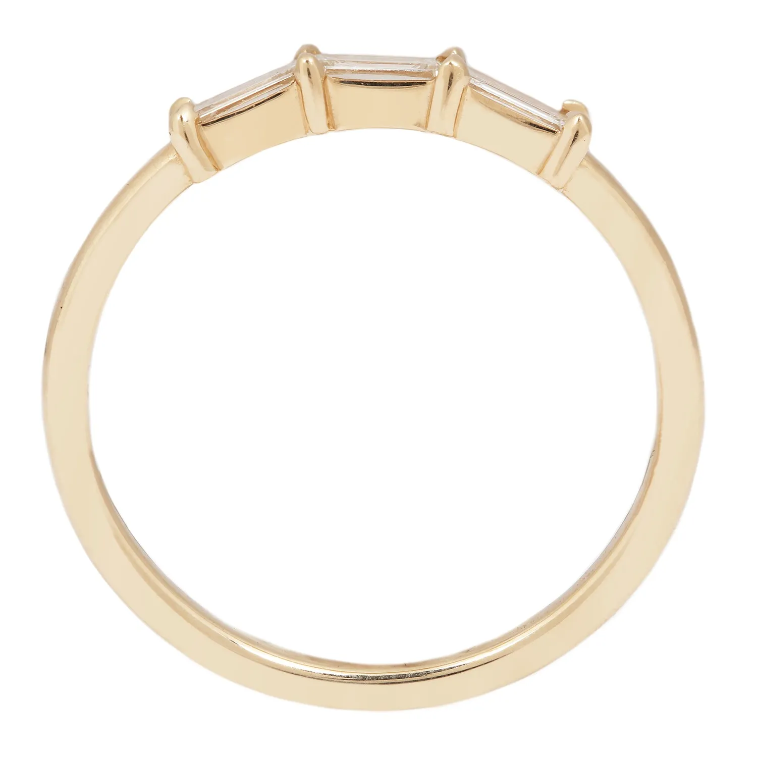 Linear Triple Baguette Ring
