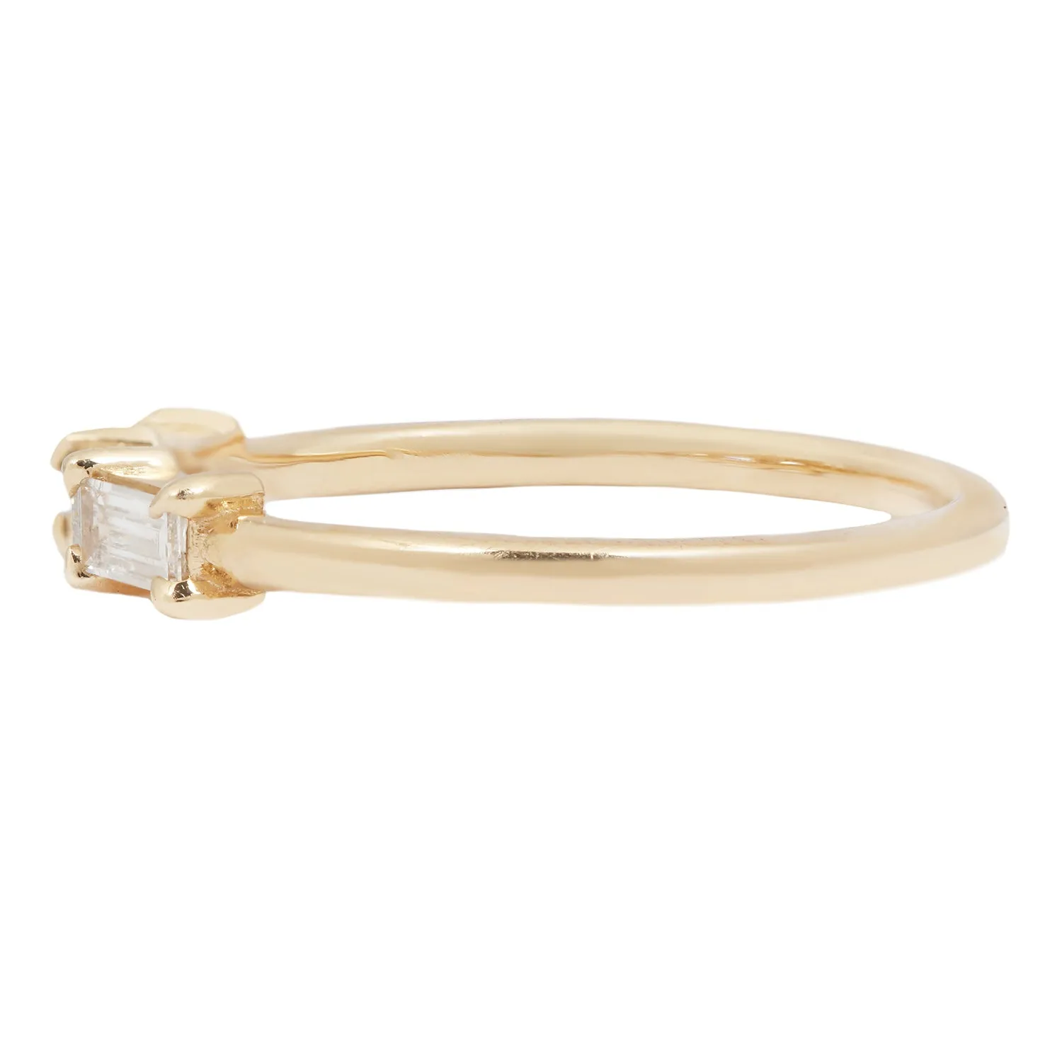 Linear Triple Baguette Ring