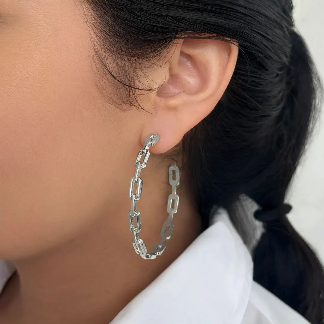 Link Hoop Earrings