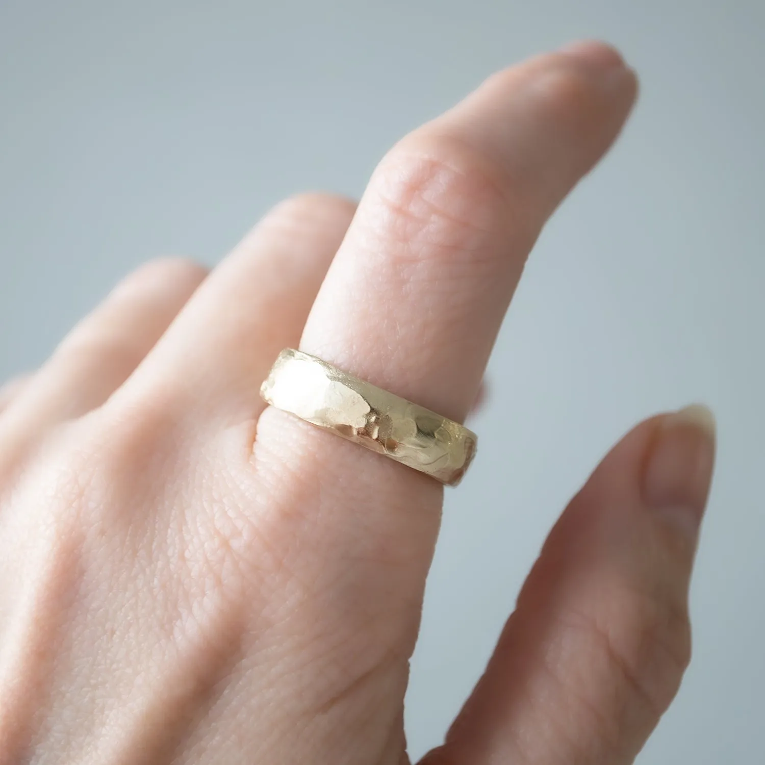 LXVI Molten Gold Band