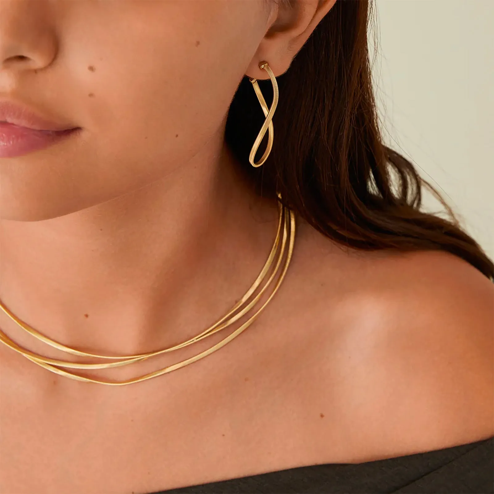 Marrakech Twisted Irregular Medium Hoops
