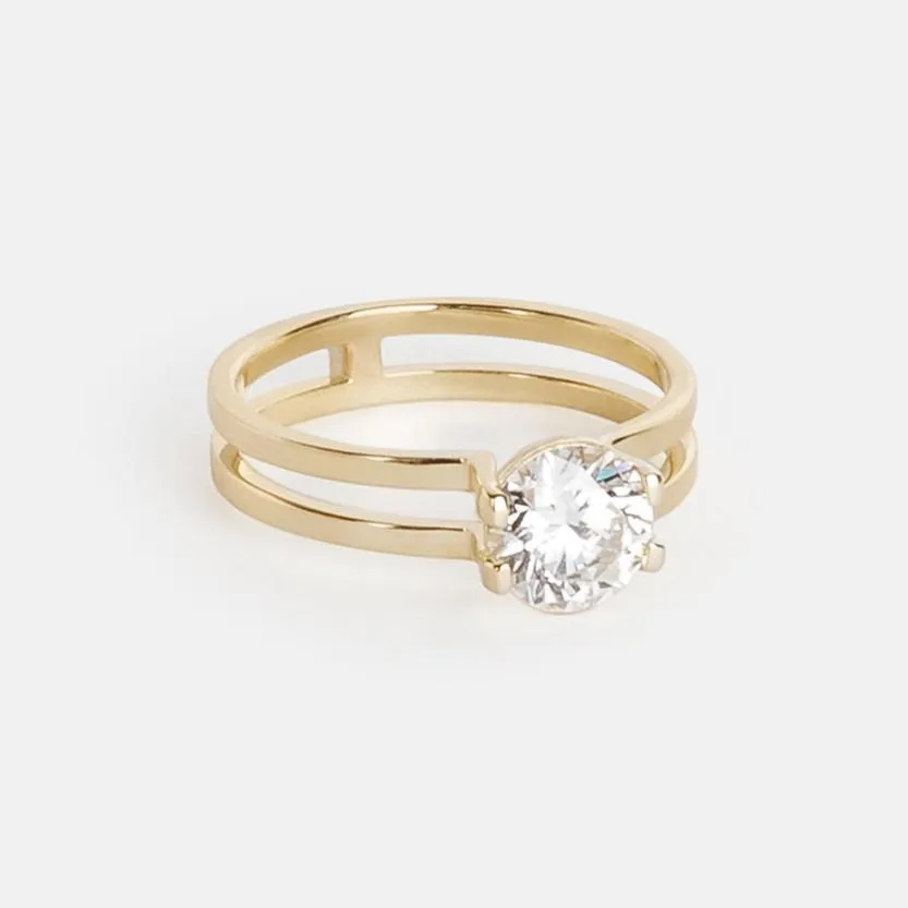 Mes Ring with 1.09ct Lab-grown Diamond in Gold