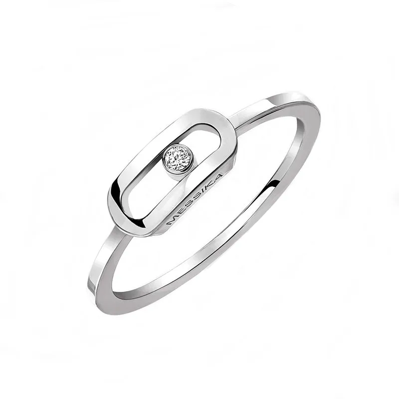 Messika Move Uno 18ct White Gold Diamond Ring