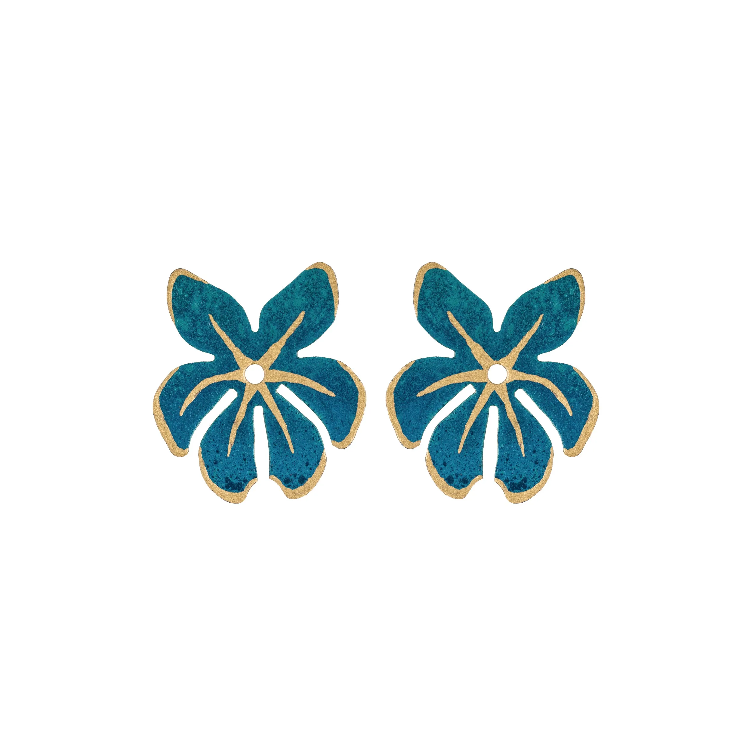 Mini Teal Tahiti Earrings