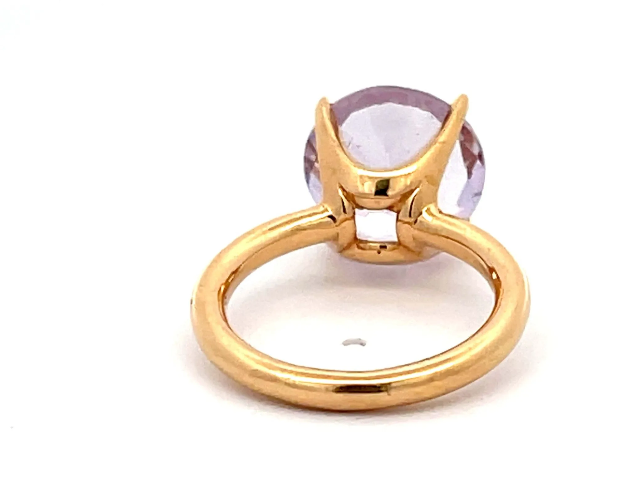 Morganite Ring in 18k Yellow Gold