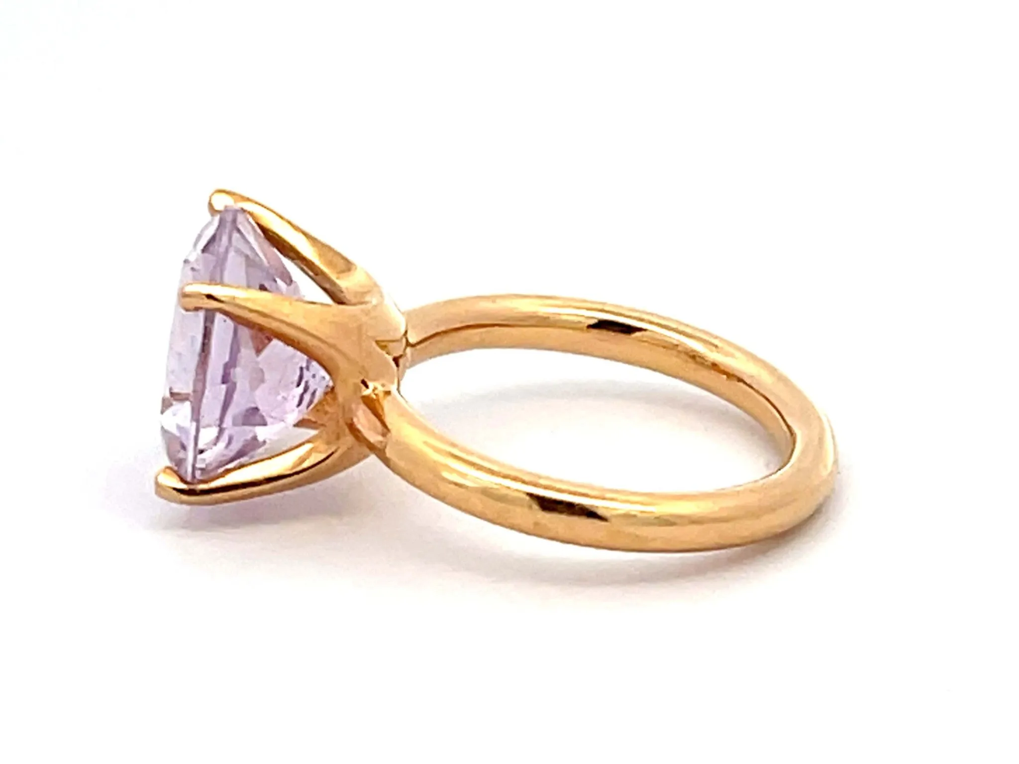 Morganite Ring in 18k Yellow Gold