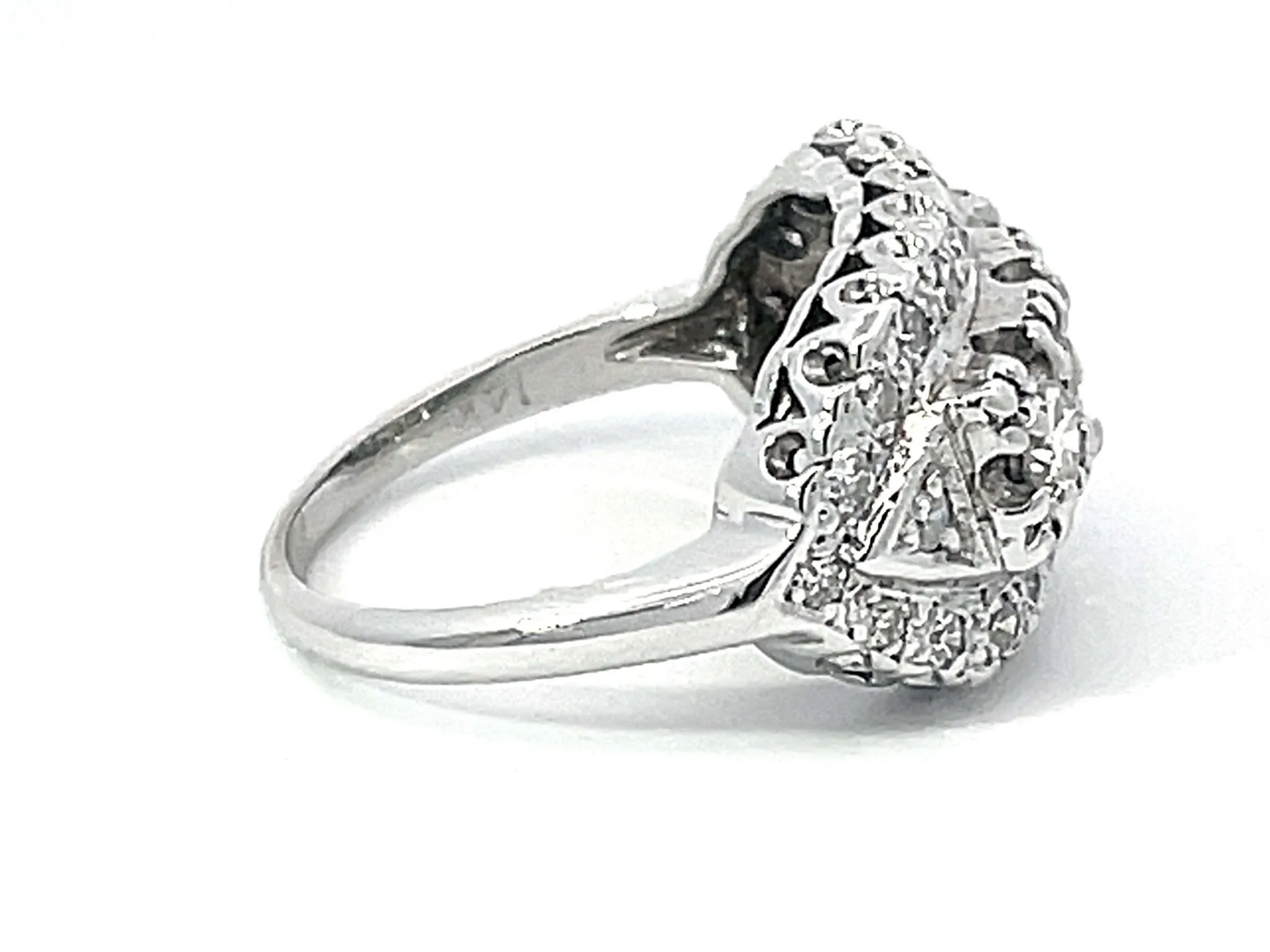 Multi Diamond Band Ring in 14k White Gold