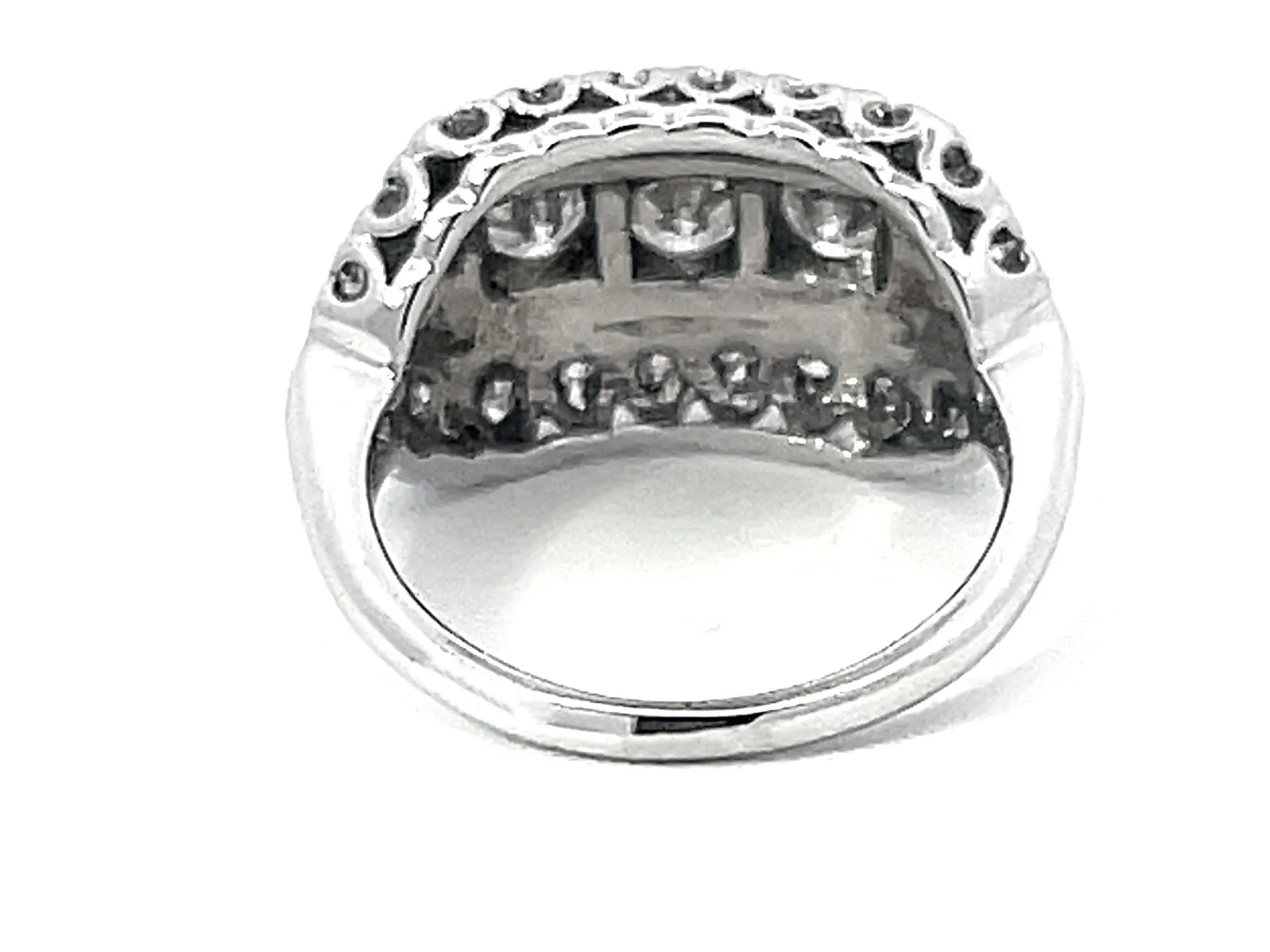 Multi Diamond Band Ring in 14k White Gold