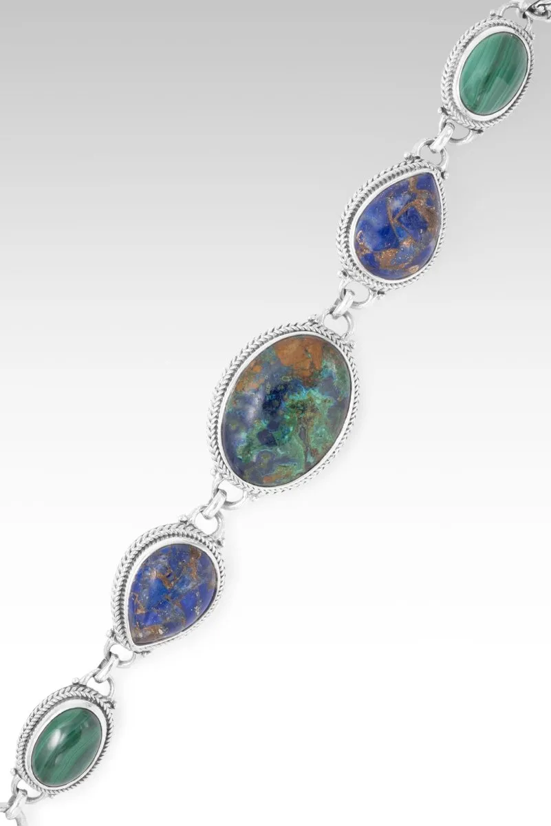 My Peace Bracelet? in Azurite Malachite, Lapis & Malachite