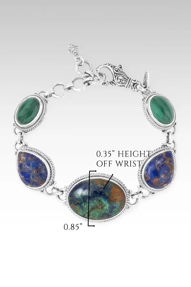 My Peace Bracelet? in Azurite Malachite, Lapis & Malachite