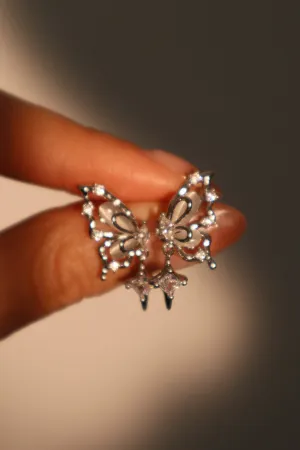 Natural Shell Butterfly Star Earrings