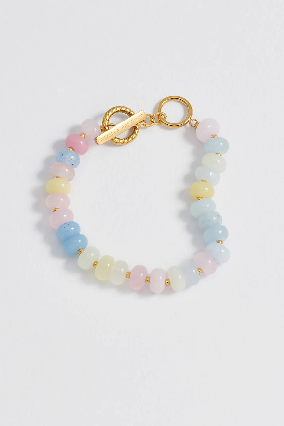 Pastel Multi Gemstone T-Bar Bracelet