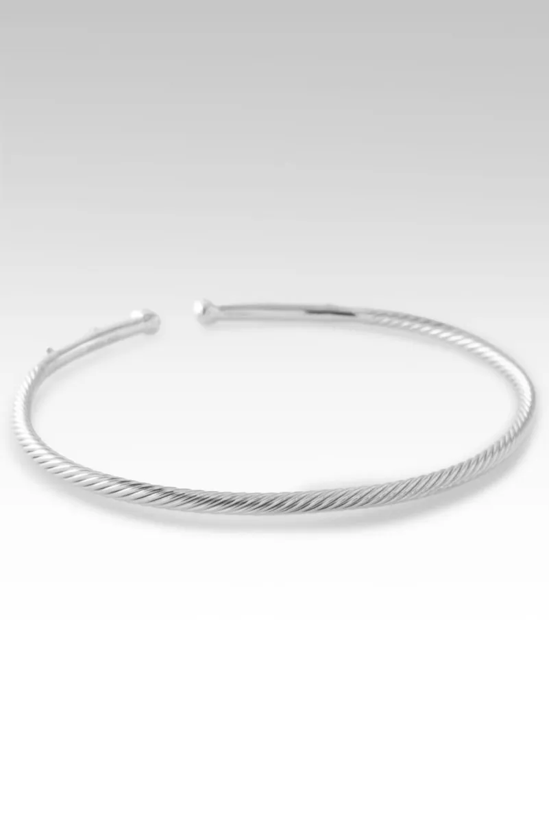 Rhodium Joy in Gratitude Tip-to-Tip Bracelet? in White Zircon