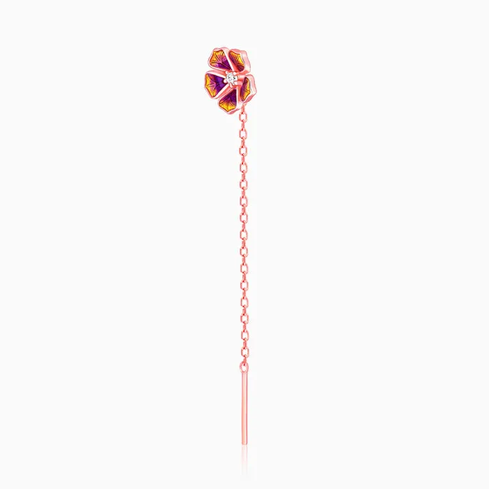 Rose Gold Bell Mallow Earrings