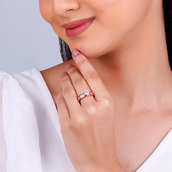 Rose Gold Bright Trail Ring