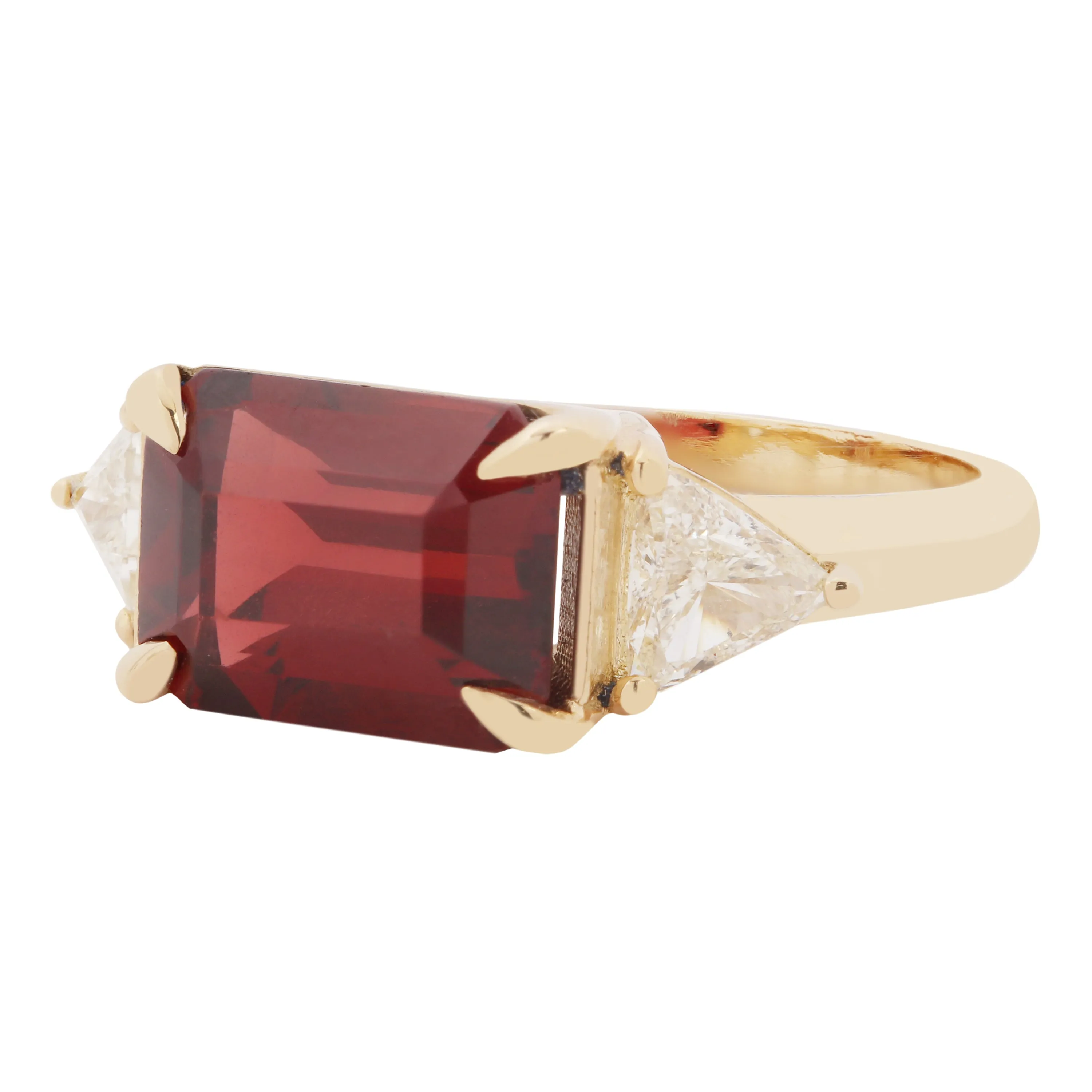Royal Garnet & Diamond Ring
