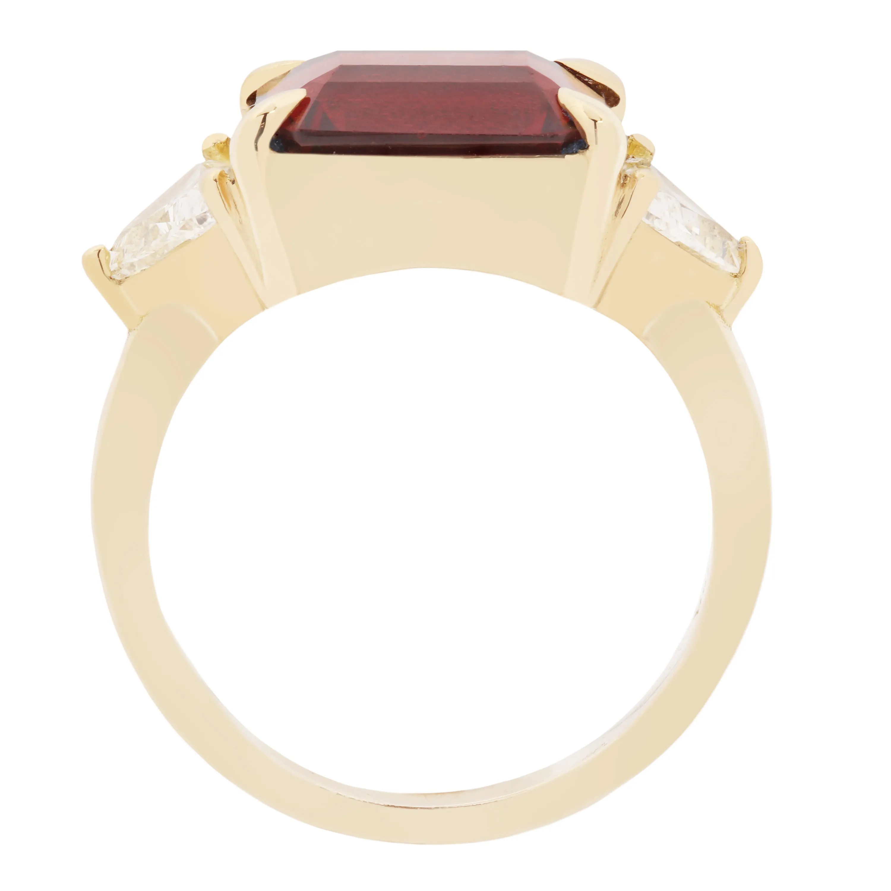 Royal Garnet & Diamond Ring