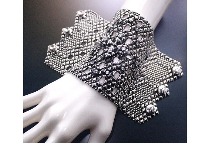 SG Liquid Metal LEB 3702 ?C Antique Silver Finish Bracelet by Sergio Gutierrez