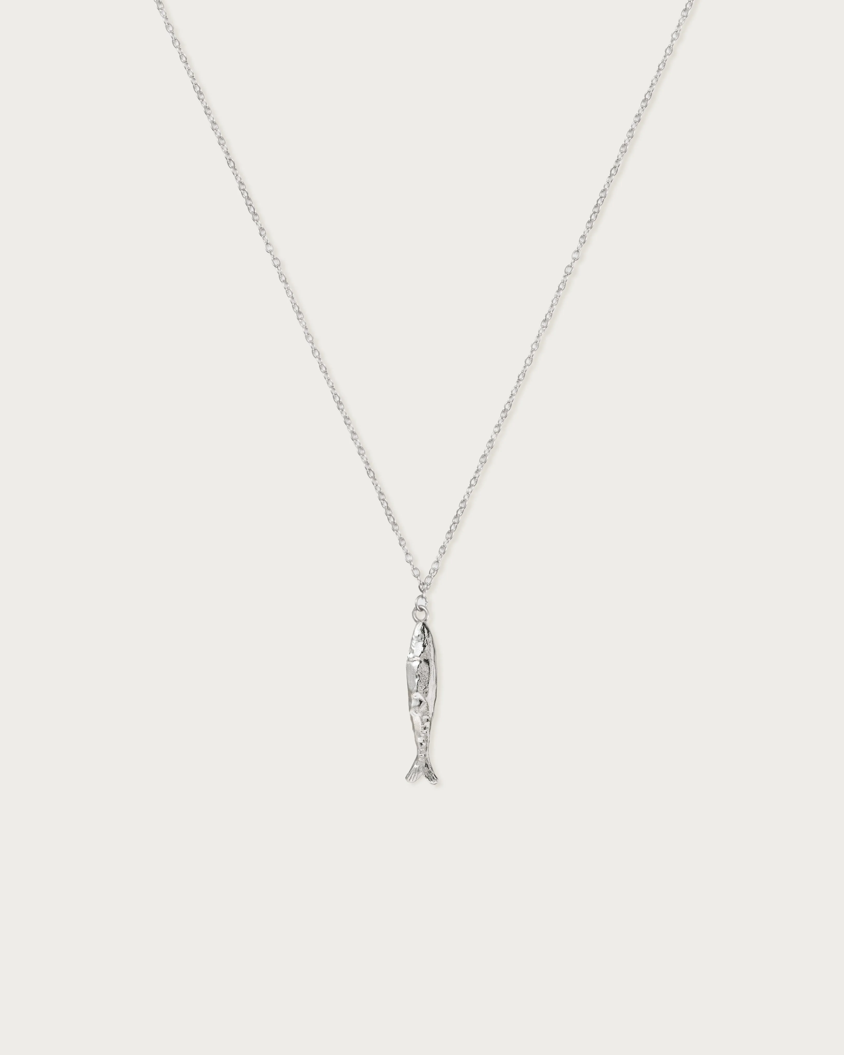 Silver Anchovy Necklace
