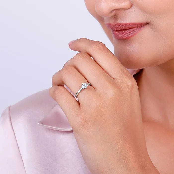 Silver Snowfall Ring