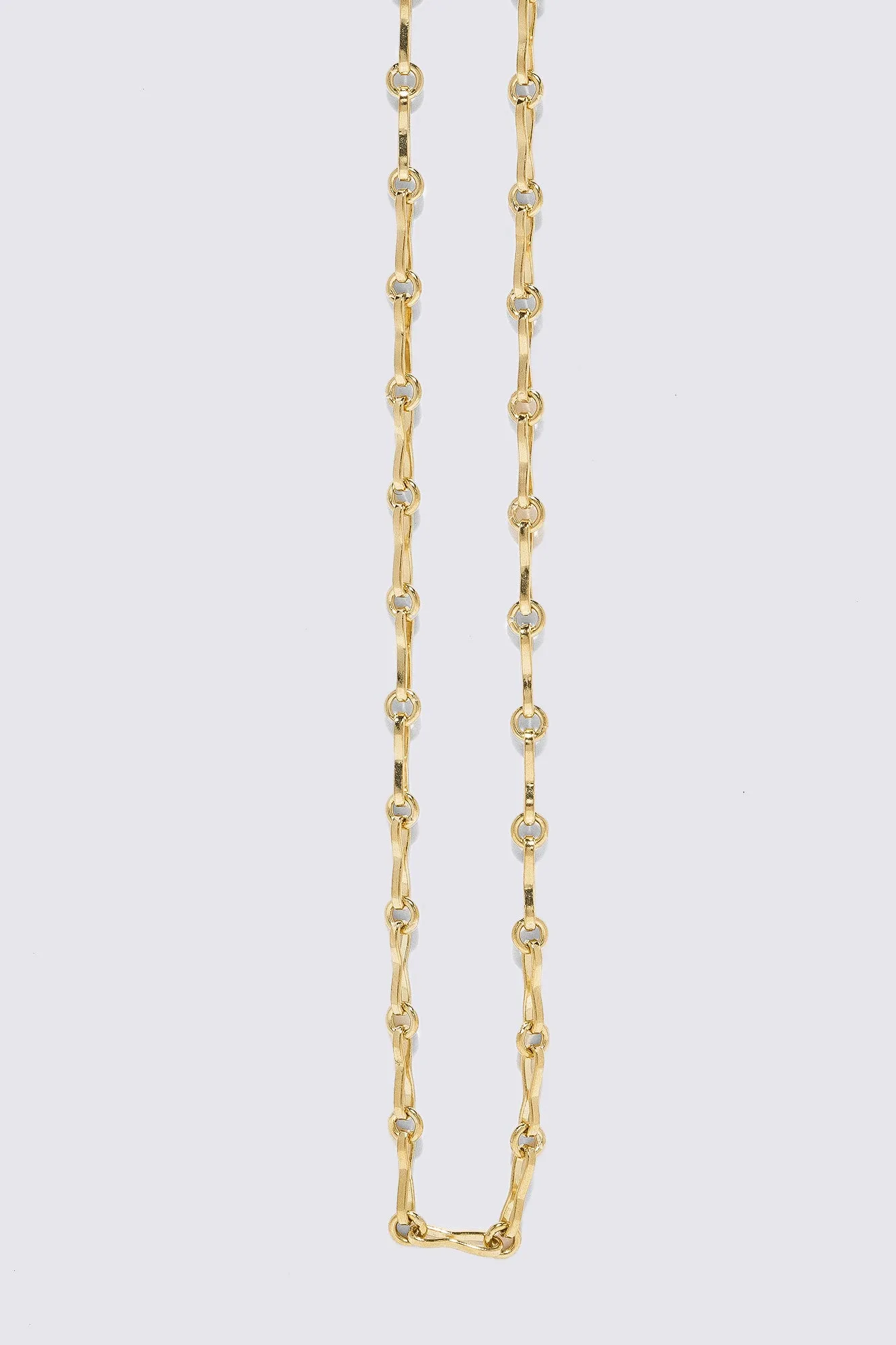 Small Circle Link Chain, Yellow Gold