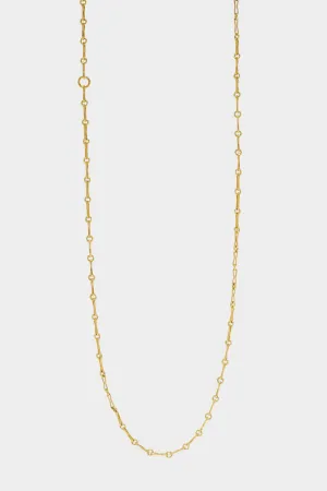 Small Circle Link Chain, Yellow Gold