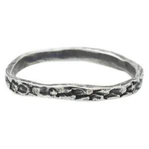 Sterling Silver Snakeskin Stacking Band