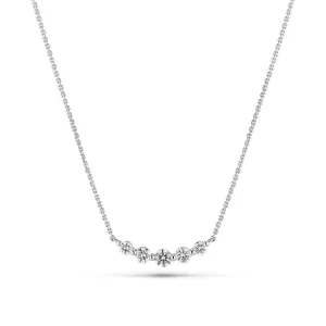 Tiara Piccolo 14K Whitegold Necklace w. Lab-Grown Diamonds