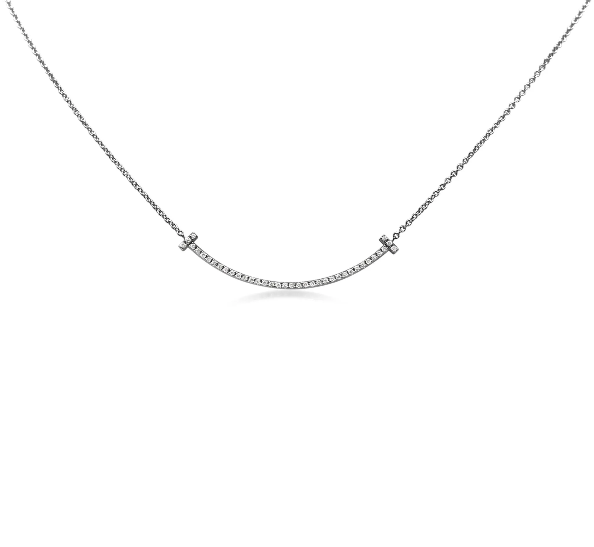 Tiffany & Co. T Smile Diamond Pendant/Chain