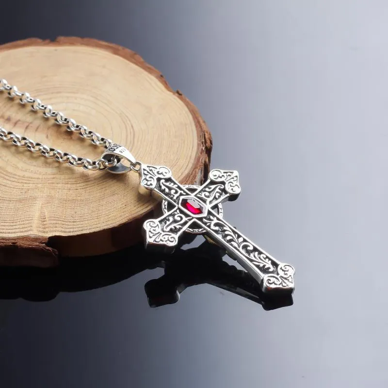 Trendy S925 Virgin Mary Cross Virgencita Necklace