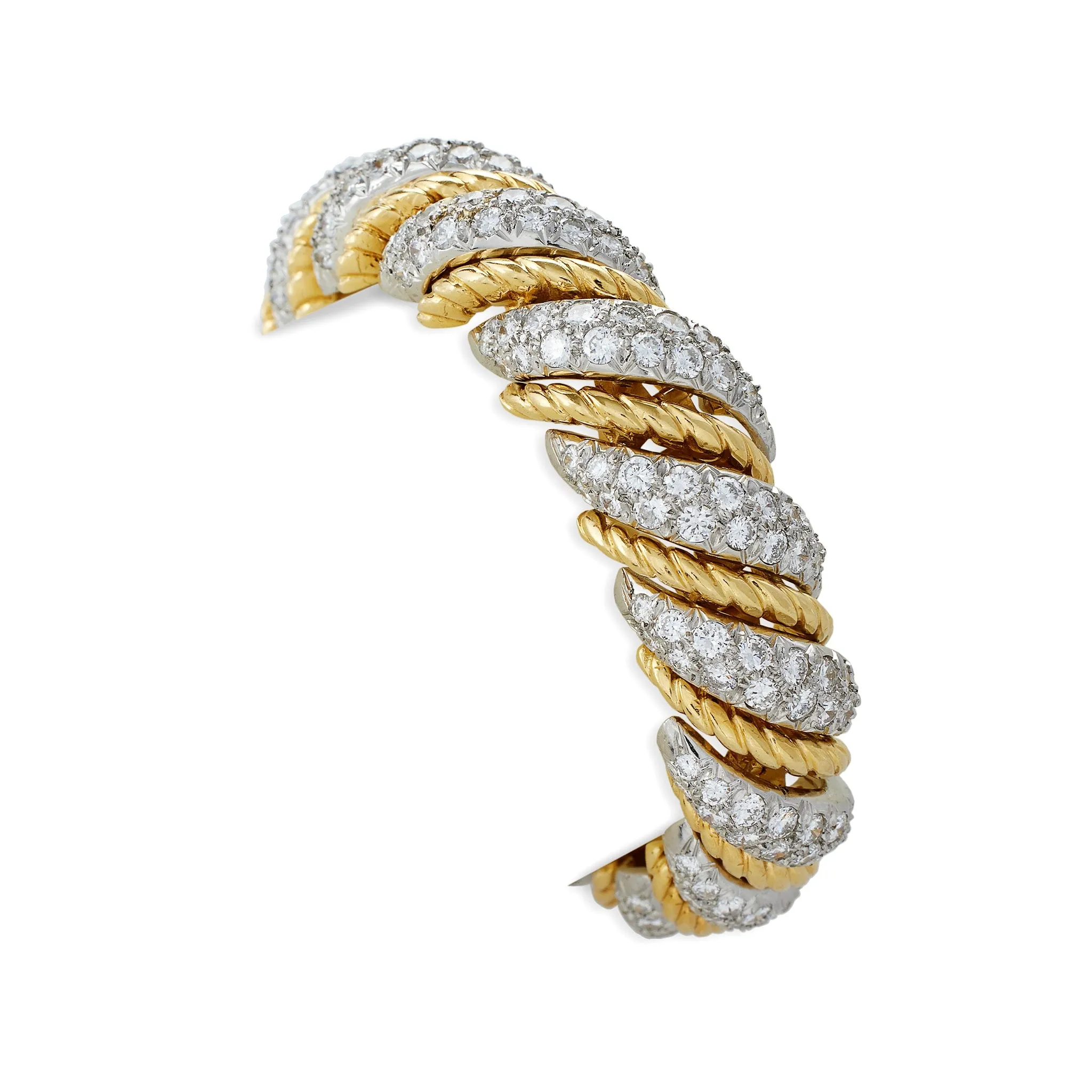 Van Cleef & Arpels Paris Ropetwist Diamond Bracelet, Verger Fr??res