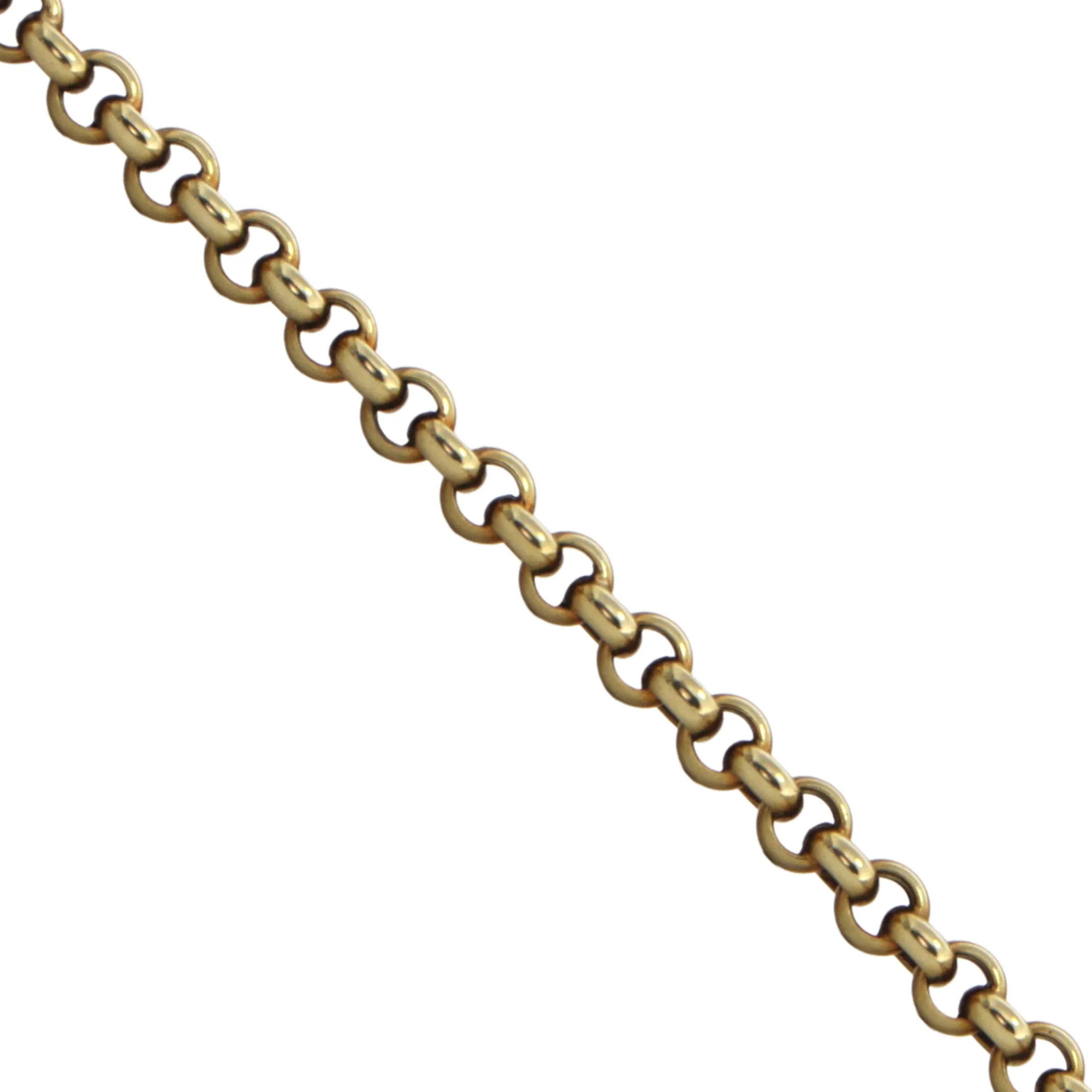 Vintage 14k Gold Rolo Link 36 1/8" Necklace